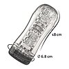 Hero Clear Blast – Stroker cu Vid, Transparent, 18 cm Thumb 3