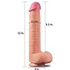 Dildo 12 Dual Layered Platinum Thumb 1