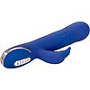 Vibrator Silicone Rotating Rabbit Albastru Thumb 2