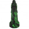 Beasty Lizard Peak — Dildo Din silicon Lichid cu Ventuză 22 cm Verde Thumb 4