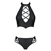 Set Din Piele Passion Nancy Bikini Negru L-XL Thumb 2