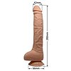 Dildo Vibrant Realist cu Ventuză Material TPR Thumb 5