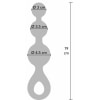 Plug Anal Crystal Trio Medium – Cristalin, Confortabil Albastru Thumb 3