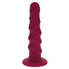 Ribbed Dong 16cm Roșu