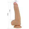 Pretty Love Draco — Dildo Realist 23,3 cm, Piele Glisantă Thumb 3
