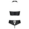 Set Din Piele Passion Nancy Bikini Negru L-XL Thumb 1