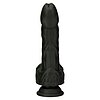 Naked Addiction 23 cm, Vibrator Rotativ și De împingere Negru Thumb 16