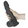 Naked Addiction 23 cm, Vibrator Rotativ și De împingere Negru Thumb 15