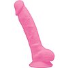 SILEXD Pink 7 — Dildo silicon Strălucitor 17.6 cm Thumb 3
