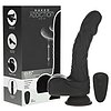 Naked Addiction 23 cm, Vibrator Rotativ și De împingere Negru Thumb 27