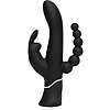 Vibrator Triplu Happy Rabbit Triple Curve Negru Thumb 1