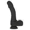 Naked Addiction 23 cm, Vibrator Rotativ și De împingere Negru Thumb 5