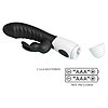 Pretty Love Naughty Bunny – Dublu Stimulator, 30 Moduri Negru Thumb 8