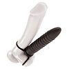 Strap-On Ribbed Double Negru Thumb 1