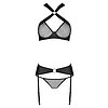 Set Din Piele Passion Amanda Negru S-M Thumb 2