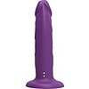 Vibrator Dong 19,5 cm Reîncărcabil IPX7, Compatibil Hamuri Mov Thumb 3