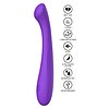 ToyJoy Luna – Vibrator Punct G Din silicon, 7 Moduri Mov Thumb 4