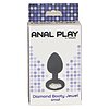 Anal Plug Diamond Jewel Small Negru Thumb 2