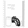 Cușcă de Castitate Man Cage Silicon Model 19 Negru Thumb 3