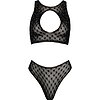 Set Intim Fantasy Cottelli Collection – Top + Tanga S-L Negru S-L Thumb 3