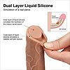 Dildo Realistic 17.8cm Dual Layered Thumb 5