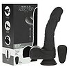 Naked Addiction 23 cm, Vibrator Rotativ și De împingere Negru Thumb 12
