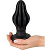 ANOS Super Soft Plug Anal 7 cm — Ventuză, Fixare Hands-free Negru Thumb 5