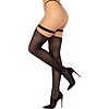 Dresuri Thigh Highs With Garter Top Negru XS-L Thumb 1