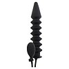 Plug Anal Gonflabil Hidden Desire — Striații Negru 28cm Thumb 1