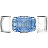 Quickshot Turbo Blue Ice Fleshlight Compact Prindere Dinamică Albastru Thumb 4