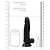 Vibrator Realistic Penis 20cm Negru Thumb 6