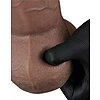 Lovetoy Dildo 25cm Silicon Dublu Strat cu Ventuză Maro Thumb 1