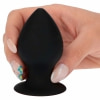 Anal Plug Silicone Smooth Pleasure Negru Thumb 1