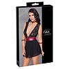 Babydoll Cottelli Collection Anya Negru S Thumb 6