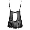 Babydoll Cottelli Collection Ruffles Negru L Thumb 1