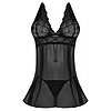 Babydoll Magic Silk Fly Away Negru S-M Thumb 2