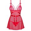 Babydoll Obsessive Lovlea Roșu S-M Thumb 2