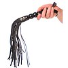 Beaded Cat-o-Nine Tails Negru Thumb 1