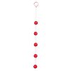 Bile Anale Clear Beads Large Roșu