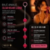 Bile Anale Clear Beads Large Roșu Thumb 1