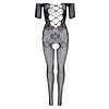 Catsuit Daring Intimates Off the Shoulder Negru S-L Thumb 4