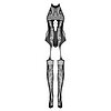Bodystocking Obsessive F240 Negru XL-2XL Thumb 1