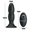 Anal Plug Cu Vibratii Pretty Love Beaded Negru Thumb 4