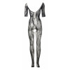 Catsuit Le Désir Lace Sleeved Negru S-L Thumb 3