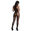 Catsuit Le Desir Net High Neck Negru S-L Thumb 1