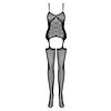 Catsuit Obsessive G314 Negru S-L Thumb 2