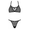 Set Obsessive Celia Noir 2 Piese Negru XL-2XL Thumb 2