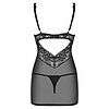 Chemise Obsessive 867-CHE Negru S-M Thumb 3