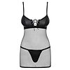 Chemise Obsessive Redella Negru L-XL Thumb 2