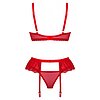Set Obsessive Chilisa 3 Piese Rosu XS-S Thumb 2